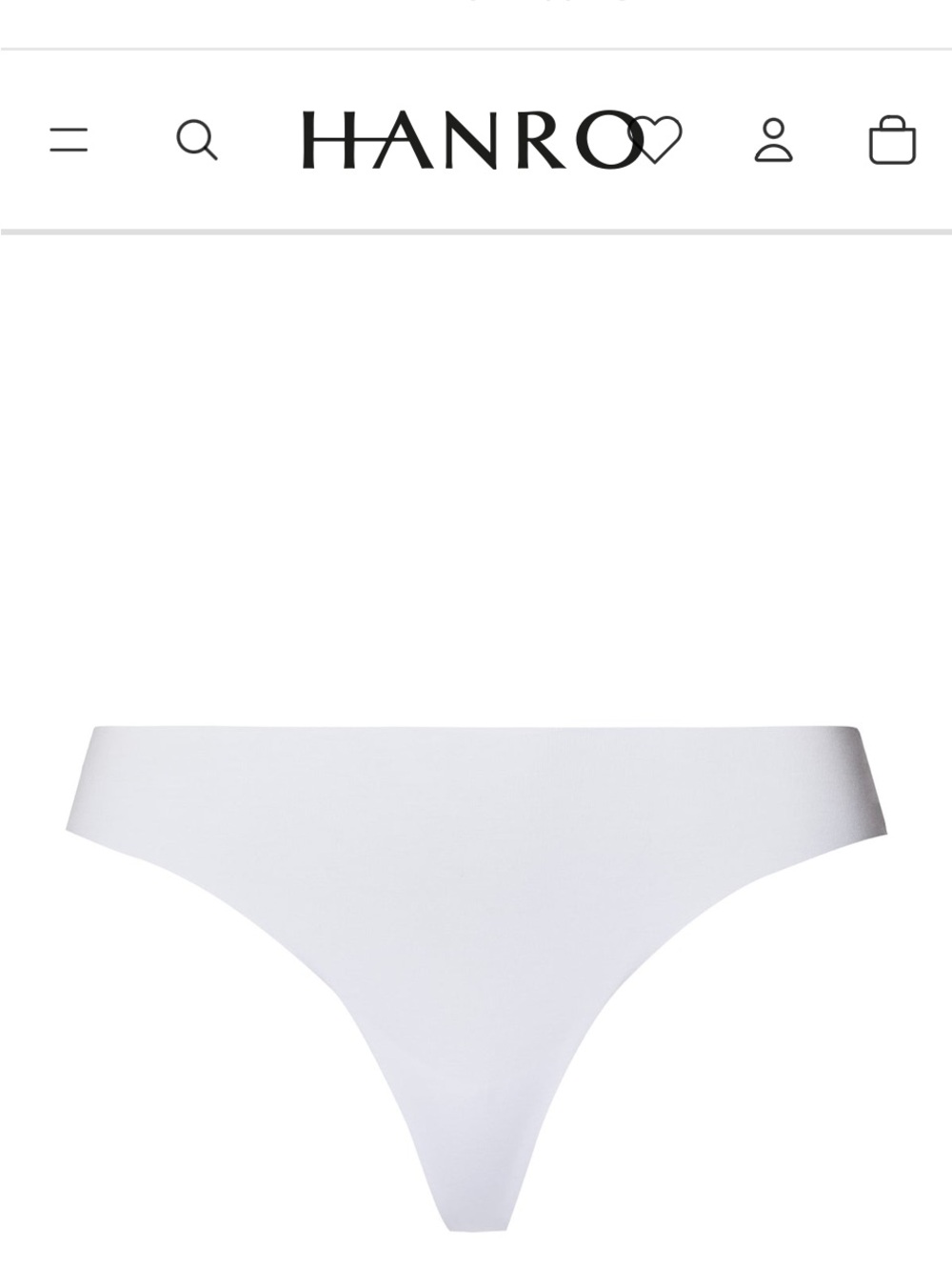 HANRO Invisible Cotton Thong
